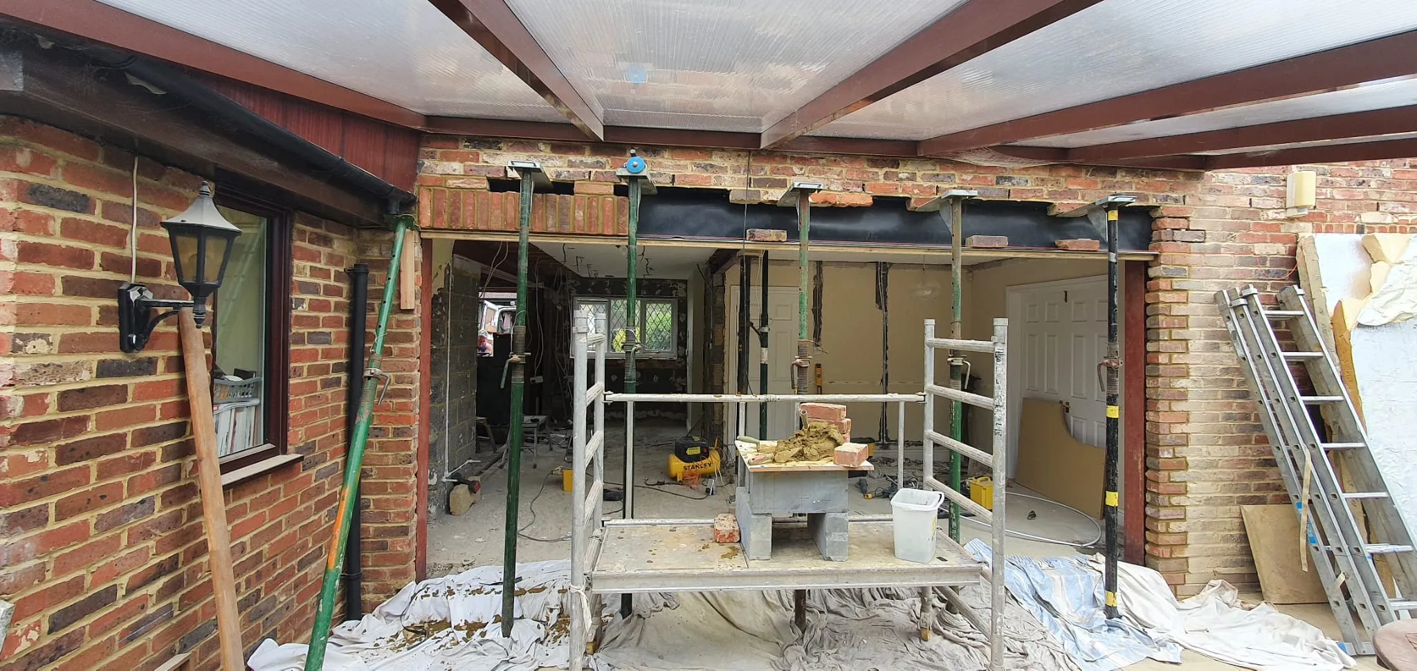 Room Extension Scaffolding